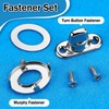 Gisafai 10 Sets Canvas Twist Lock Fasteners, Turn Button Fasteners,