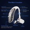 K&FCOPTEE Rechargeable Hearing Aids Seniors BTE Invisible Vioce Amplifiers Volume