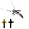 SoulCats Simple Cross Pendant with or without Chain Silver Gold