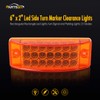 Partsam 2pcs 6" Rectangle Amber 21LED Marker Light Turn Signal