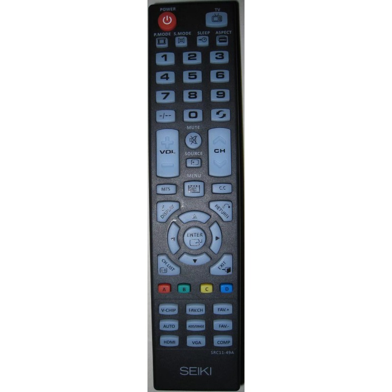 for Seiki Original Seiki SRC11-49A Remote Control for Seiki TV