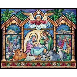 Stained Glass Nativity Advent Calendar (Countdown to Christmas)