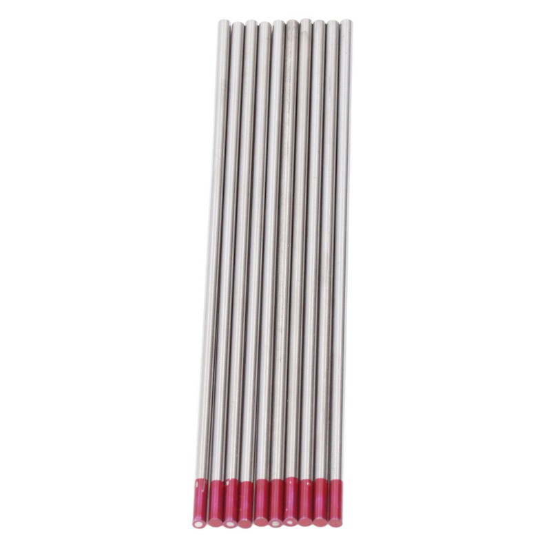10PCS Set TIG Welding Tungsten Electrodes 1/8x6in Arc Welding Tungsten