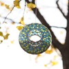 Topadorn Hanging Bird Feeder Mosaic Circle Birdfeeder for Wild Bird