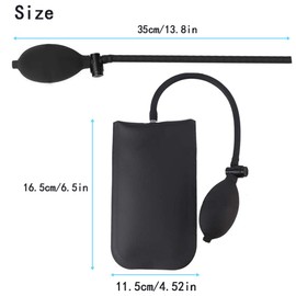 Air Pump Wedge Alignment Tool Inflatable Shim Powerful Hand Tools Shim Max Load 300 Pounds Pressure by INVODA (Rectangle 1 PCS)