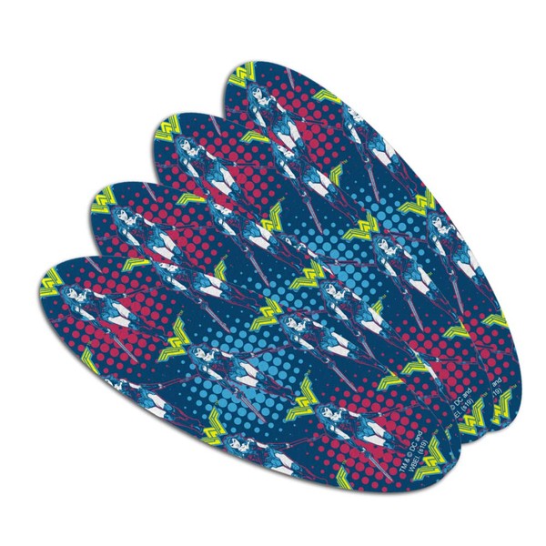 Wonder Woman Movie Pattern Double-Sided Oval Nail File Emery Board