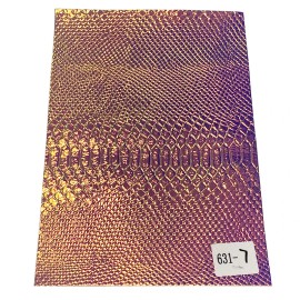 Wholesale Fancy Snake-patterned High Quality Artificial Leather for Making Handbags, Shoes and BagsColor: 631-7