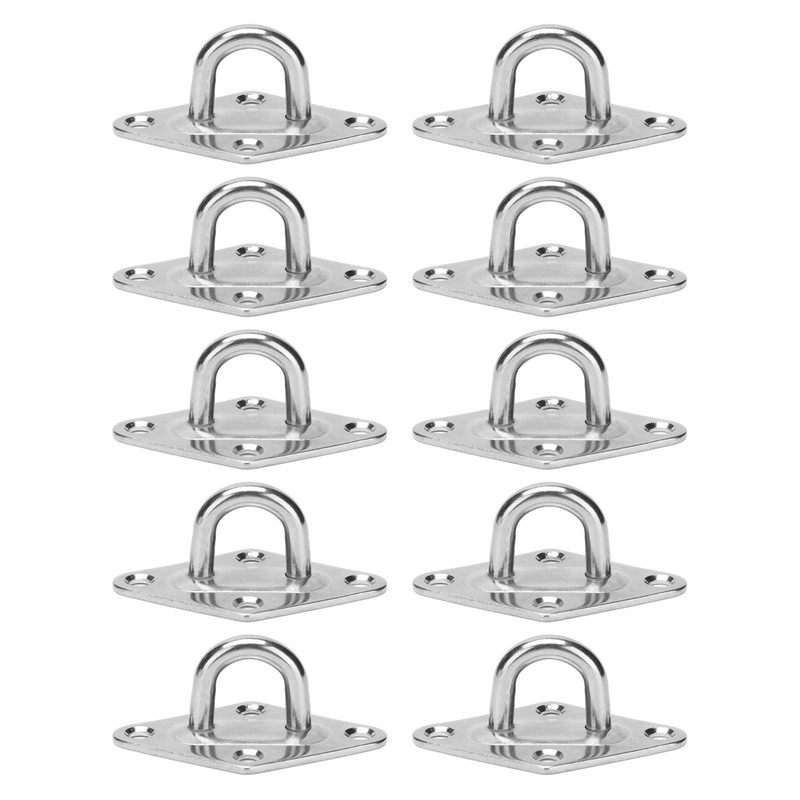 10Pcs Eye Plate 316 Stainless Steel Heavy Duty Suspension Pad