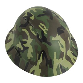 Zeluga 15-444 HDPE Full Brim Hard Hat, Construction Safety Helmet with Vented Holes, 6 Point Adjustable Ratchet Suspension, ‎Meets ANSI/ISEA Z89.1, Water Transfer Printing, Digital Camo
