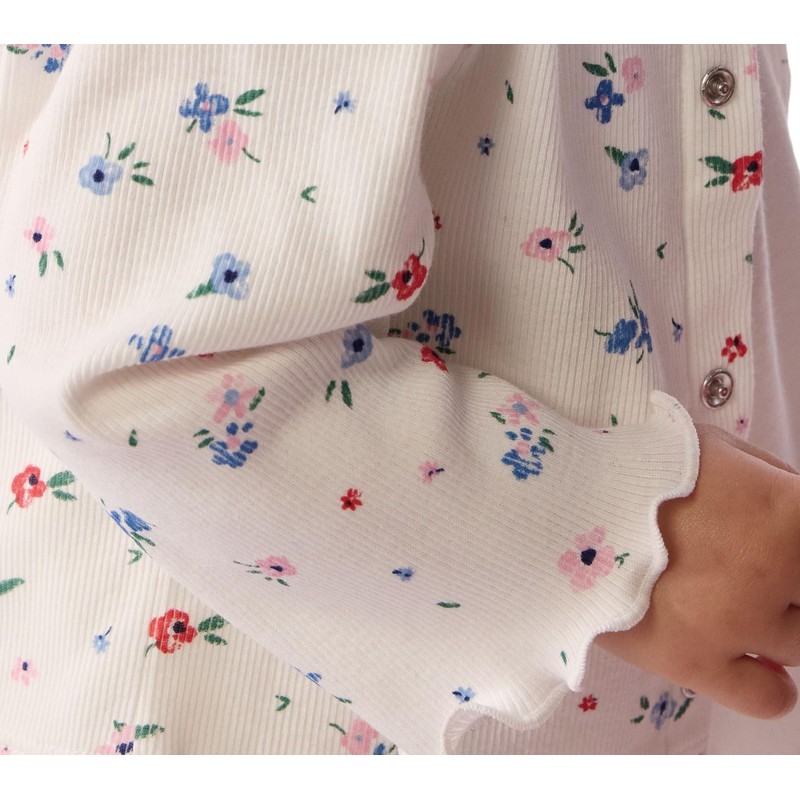 Petit Bateau A0fke Abbigliamento Giorno Bambina, Marshmallow/Multico, 18 Mesi