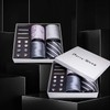 Barry.Wang 4 PCS Gift Tie Set Men's Silk Silver Grey