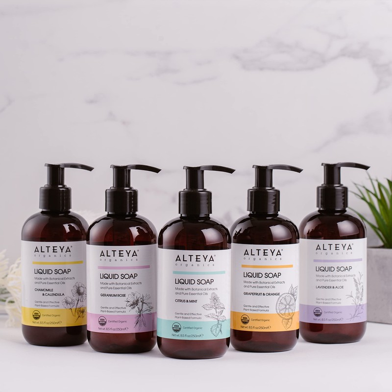 Alteya Organic Liquid Soap Grapefruit & Orange 500 ml -