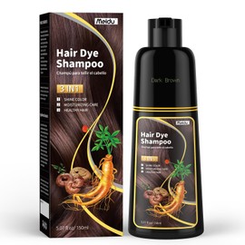 KAISASA Hair Dye Shampoo 3 in 1 for Gray Hair, Hair Color Shampoo for Women Men Grey Hair Coverage 150ml (Dark Brown)