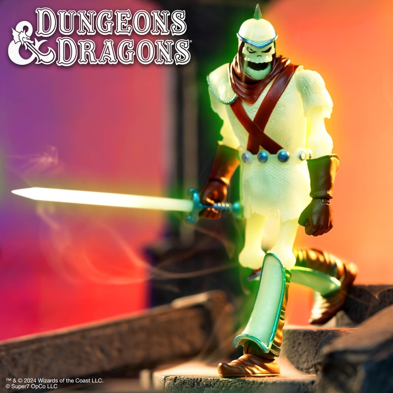 Super7 Dungeons and Dragons ULTIMATES! Dekkion The Skeleton Warrior (Glow)
