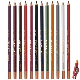 12 Colors Professional Lipstick Lipliner Makeup Waterproof Matte Lip Liner Pencil Set with Sharpener (12pcs/pack)