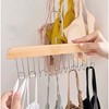 EKEFE 2 Pcs Tie Rack Bra Hanger Belt Hanger (Wooden
