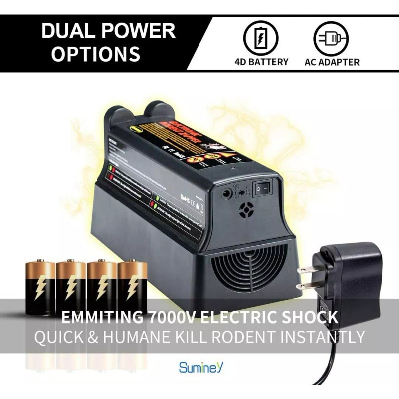 Fimax Electronic Mouse Trap Mice Rat Killer Pest Victor Control