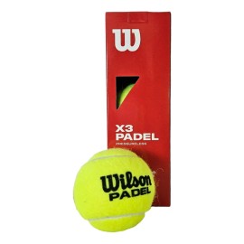 Pelota X3 Padel Sin Presión Wilson Color Amarillo