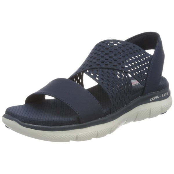 Skechers - Womens Flex Appeal 2.0 - Cool City Sandals, Size: 7 M US, Color: Navy
