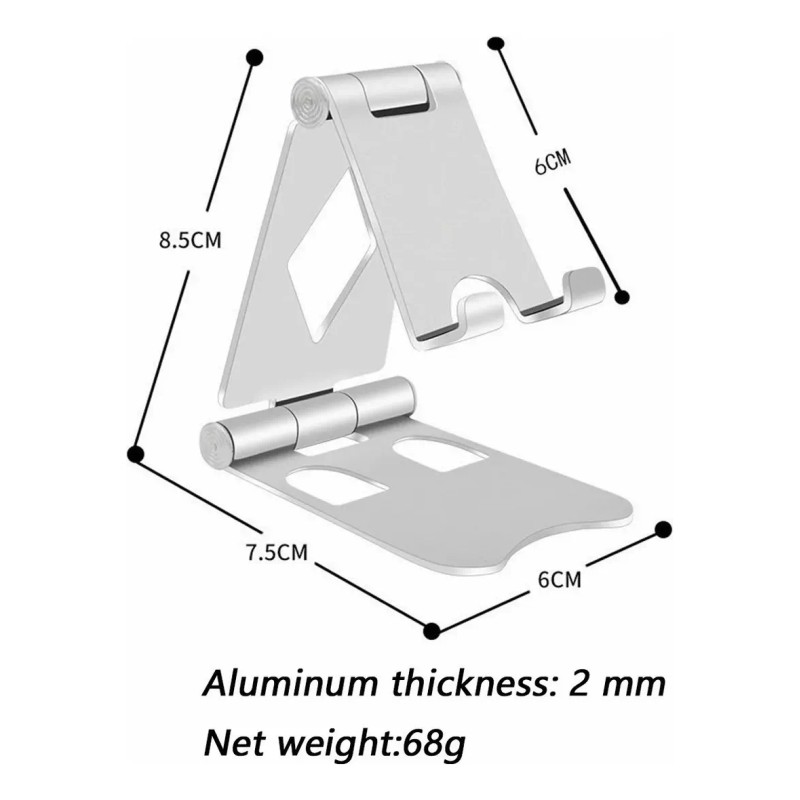 Maíz Soporte Base Celular Tablet Universal Escritorio Aluminio