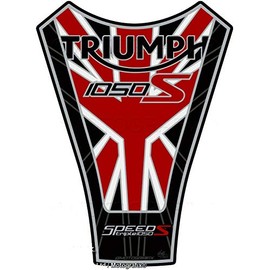 Moto Graphics TRIUMPH SPEED TRIPLE 1050S Tank Pad, Black/White/Red (18-20)
