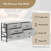 Athena Collection 5 Drawers Dresser for Bedroom, Wide Chest of