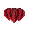 WINMAU Mega Standard Red & Black Dart Flights - 10