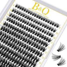 【BacktoSchool】30D+40D Natural Kit l B&Qaugen 280pcs Individual Natural Look Clusters for DIY Eyelashes Extension, Waterproof Long Lasting Beginner Friendly Summer Fake Lashes Stacking Makeup Gift Cosmetic:_ONLY LASH 50D 9-16MIX