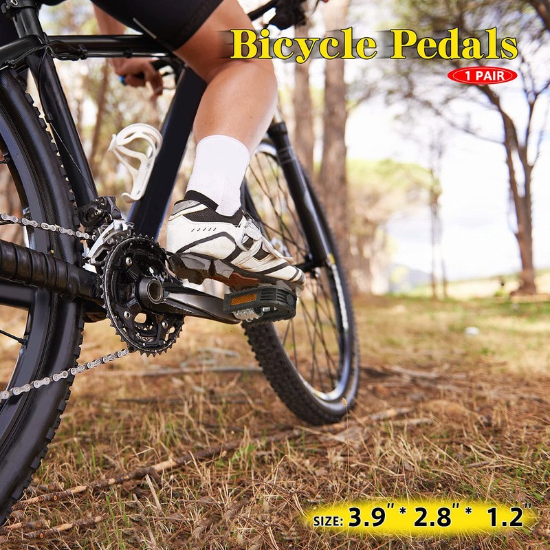 Drado 2PCS Bicycle Cycling Bike Pedals Mountain Road Bike Flat