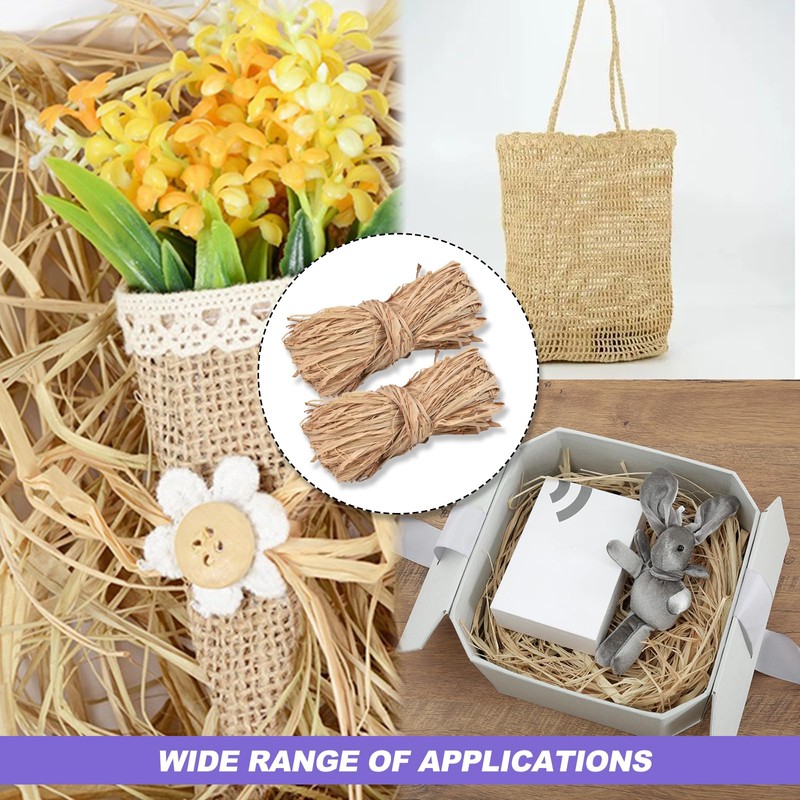 Raffia Raffia Ribbon 200 g Natural Raffia Yarn Raffia Ribbon