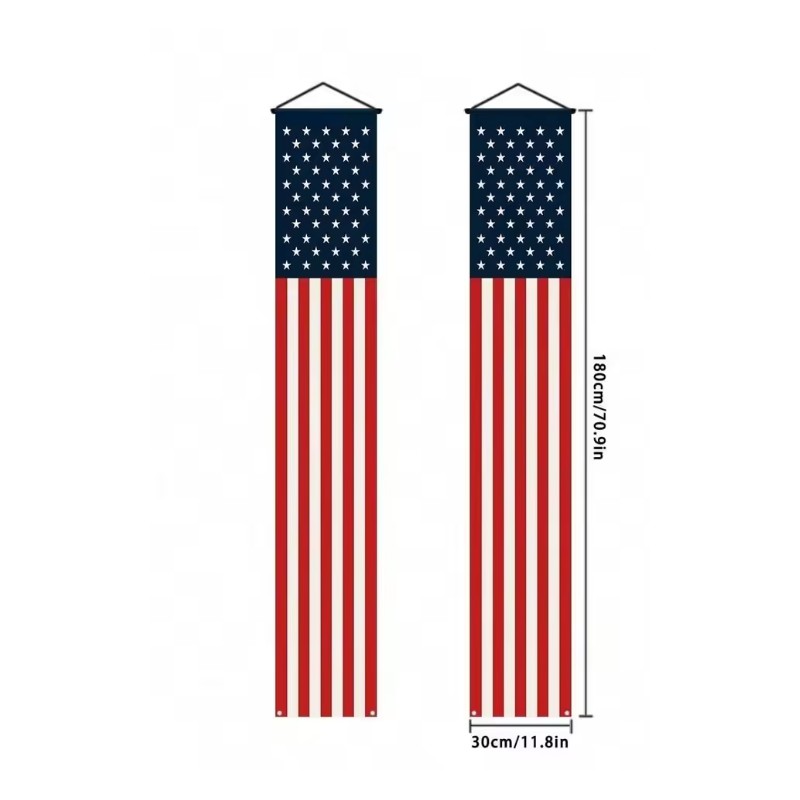 4th of July Patriotic Door Banners for Front Porch Decor