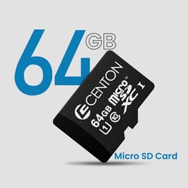 Centon Electronics Tarjeta Micro SD, UHS-I / A1 / V10 / U1 / Clase 10 Tarjeta de memoria flash para teléfonos, tabletas, cámaras y más, 64 GB, paquete de 3 unidades a granel