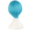 MapofBeauty 48" Straight Cosplay Wig + 2 Clip On Ponytails