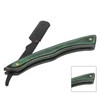 Foldable Beard Blade Holder Stainless Steel Composite Wood Beard Knife