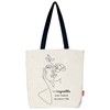 Hello-Bags Canvas Shopping Bag Exterior: 100% Cotton Includes Zip, Lining