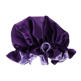 OHPHCALL Silky Sleep Hat Double Layer Hair Bonnet for Women Satin Bonnet Shower Cap Hair Loss Protection Chemotherapy Patient Cap