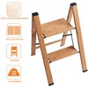 ACSTEP Aluminum 2 Step Stool, Lightweight Folding Two Step Stool,