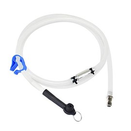 FIRSTINFO 4.9 Feet (1.5 Meter) Long Automotive Brake Fluid Bleeder Bleeding Hose with Non Return One Way Check Valve for FIRSTINFO Brake Bleeder