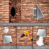 Aswalling 4-Inch External Extractor Wall Vent Outdoor Cushioned Non Return
