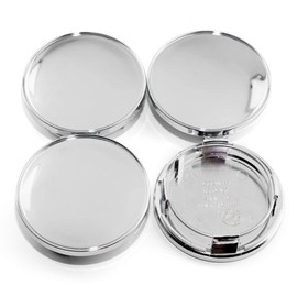 RhinoTuning 4 Pcs Set 70mm Wheel Centre Cap OD 70mm ID 60mm Wheel Hub Centre Covers Hub Covers Hub Caps Compatible with RK,RX,RW,RM,CH,RT,LM for 09.24.467 (chrome）