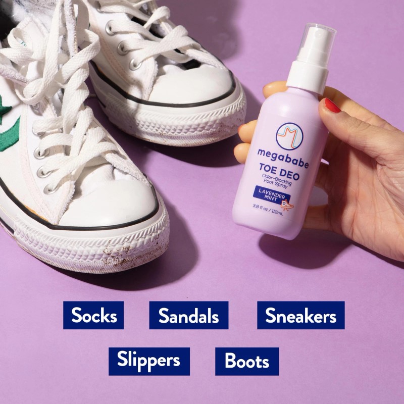 Aluminum Free Foot Deodorizer Spray with Lavender Mint Tea Tree