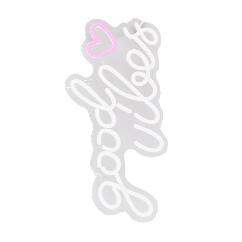 Neon Sign Good Vibes LED Light Acrylic USB Powered Wall