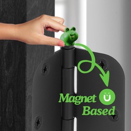 Door Hinge Heads Decorative Topper - Hinge Head Frog Set of 6 - Magnetic Hinge Head Trinket - Hinge Pin Topper Miniature Animal Figurine