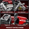 Mould King Formula One Engine Building Blocks, Motor Model Building
