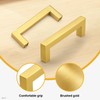 Probrico 96mm Cabinet Pulls Gold Cabinet Handles Stainless Steel Drawer