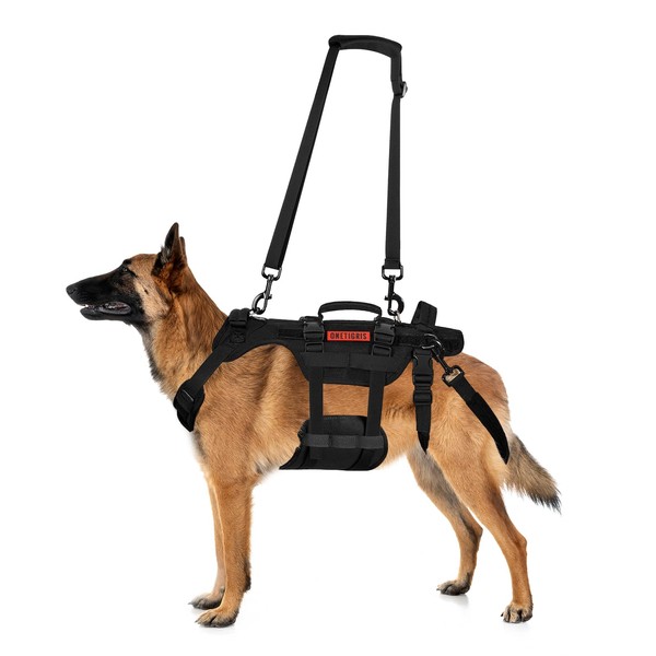 Dog Harness with Handle, Adjustable Heavy Duty Dog Harness, 360º