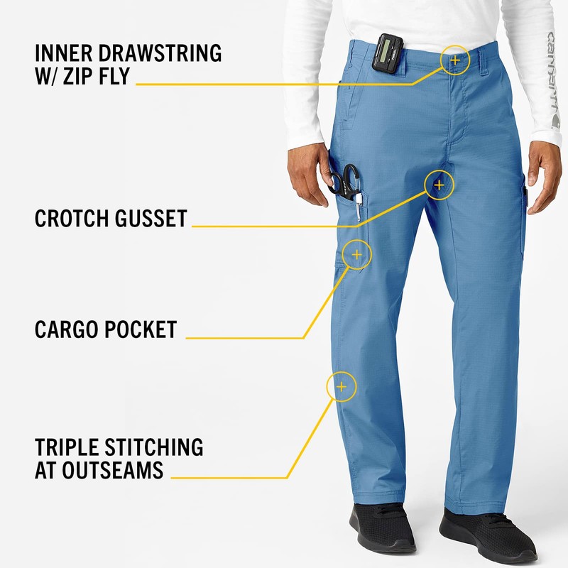 Carhartt Men’s Rugged Flex Ripstop Multi Cargo Pant — Azure