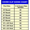 Swimming Pool Winter Cover Clips 10 Pack