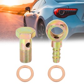 X AUTOHAUX Hollow Screw 12 mm Motorcycle Brake Banjo Hollow Screws Fittings Bolt Washer Kit M12 x 1.25