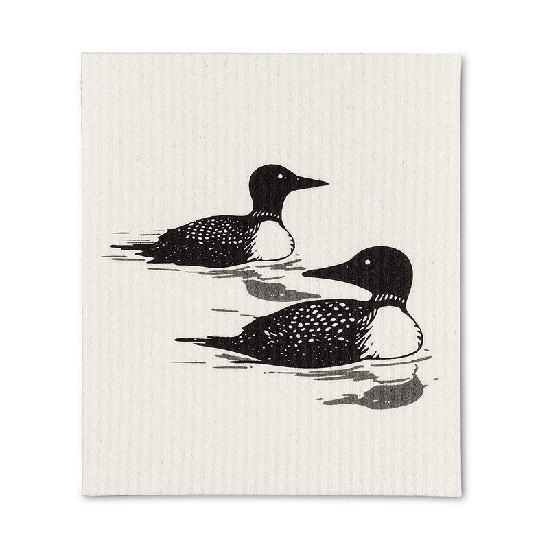 Loons Dishcloths. Set of 2.